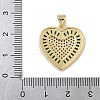 Brass Micro Pave Cubic Zirconia Pendants KK-H079-06G-4
