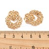 Rack Plating Brass Hollow Pendants X-KK-P244-12KCG-3