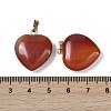 Dyed & Heated Natural Carnelian Pendants G-G956-B52-G-3