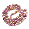 Baking Paint Crackle Glass Bead Strands DGLA-R053-05L-2