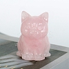 Natural Rose Quartz Carved Figurines Statues for Home Desktop Decoration PW-WG057ED-03-1