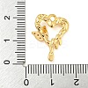 Brass with Clear Cubic Zirconia Pendants KK-G508-01A-G-3