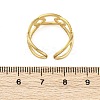 Oval 304 Stainless Steel Open Cuff Ring for Women LS-RJEW-Z083-03G-01-5