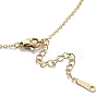 201 Stainless Steel Pendant Necklaces for Women NJEW-D055-07G-5