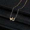 Alloy Letter Heart Pendant Necklaces for Women WGBB55E-17-1