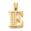 Ion Plating(IP) 304 Stainless Steel Rhinestone Pendants STAS-U035-01G-E-1