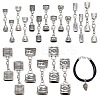 20Pcs 10 Style Alloy Cord End FIND-GA00003-1