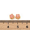 Brass Clear Cubic Zirconia Beads KK-Q081-09A-MG-3