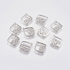 Brass Micro Pave Cubic Zirconia Charms LS-KK-A144-039P-1