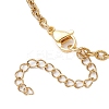 2Pcs 2 Colors Two Tone 304 Stainless Steel Textured Cable Chain Bracelet Making AJEW-JB01339-4