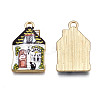 Rack Plating Alloy Enamel Pendants ENAM-T011-159C-3