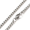 Non-Tarnish 201 Stainless Steel Rectangle with Constellations Pendant Necklace for Women LS-NJEW-G015-01D-4