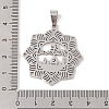 Non-Tarnish Eid Mubarak 201 Stainless Steel Pendants STAS-A094-17P-3