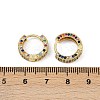 Brass Micro Pave Colorful Cubic Zirconia Hoop Earrings EJEW-S277-09G-B-5