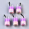 Epoxy Resin and Polymer Clay Pendant GLAA-S181-15C-1