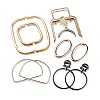 (Defective Closeout Sale: Scratch) Alloy & Iron Metal Bag Handles PURS-XCP0001-01-1