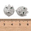 Brass Micro Pave Green Cubic Zirconia Pendants KK-G481-08P-3