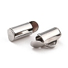 Non-Tarnish 304 Stainless Steel Slide On End Clasp Tubes STAS-C044-07A-P-3