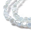 Transparent Electroplate Glass Beads Strands GLAA-E036-06A-4