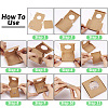 Square Kraft Paper Jewelry Storage Boxes CON-TAC0001-04B-4