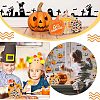 12Pcs 3 Style Halloween Theme Unfinished Wood Decorative Supplies DIY-OC0004-14-7