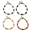 304 Stainless Steel Bracelets for Women BJEW-M056-07G-2