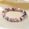 Natural Zebra Jasper Bead Stretch Bracelets X-BJEW-K212-B-035-8