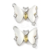 Brass Micro Pave Cubic Zirconia Pendants KK-U043-31P-01-1