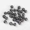 Metal Alloy Rhinestones Beads ALRI-B032-1-2