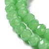 Baking Paint Imitation Jade Glass Bead Strands DGLA-A034-J6MM-A9-3