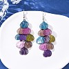 430 Stainless Steel Heart Dangle Earrings EJEW-A137-09P-02-2