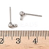 304 Stainless Steel Ball Post Stud Earring Findings X-STAS-Z035-01P-G-4