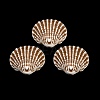 Spray Painted Opaque Acrylic Pendants ACRP-F003-03L-1