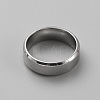 Stainless Steel Simple Plain Band Ring for Women RJEW-WH0015-04A-2