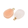 304 Dyed Natural Gemstone Pendants STAS-A135-12G-2