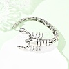 304 Stainless Steel Link Chain Bracelets for Women Men BJEW-P386-05AS-2