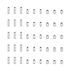 50Pcs 3 Styles 925 Sterling Silver Tube Beads STER-PH0003-48-6
