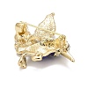 Bird Enamel Pin with Rhinestone LS-JEWB-A004-18G-C-3