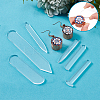 6Pcs 6 Styles Acrylic Drawing Template AJEW-BC0009-05-4