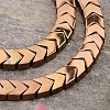 Electroplated Arrows Non-magnetic Synthetic Hematite Bead Strands G-E295-10C-1