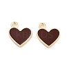 Light Gold Plated Alloy Enamel Charms ENAM-M219-06KCG-01-2