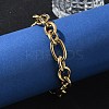 Ion Plating(IP) 304 Stainless Steel Cross Chain Bracelets BJEW-L634-11G-4