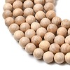 Natural Wood Beads Strands WOOD-B011-01A-6mm-4