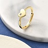 Brass Micro Pave Cubic Zirconia Adjustable Finger Rings for Women LS-RJEW-U032-05G-1