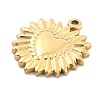 Ion Plating(IP) 304 Stainless Steel Pendants STAS-P379-18A-G-2
