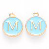 Golden Plated Alloy Enamel Charms LS-ENAM-S118-04M-1