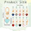 10Pcs Alloy Enamel Pendant Decorations HJEW-YW00154-2