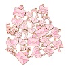 20Pcs 5 Styles Valentine's Day Theme Alloy Enamel Pendants ENAM-FP0002-15-1