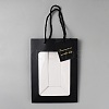 Paper Flower Storage Tote Bags with Visible Window ABAG-WH0046-79-2