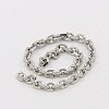 304 Stainless Steel Cable Chains CHS-K002-04-1mm-2